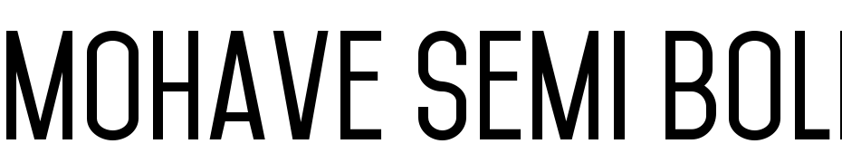 Mohave Semi Bold cкачати шрифт безкоштовно